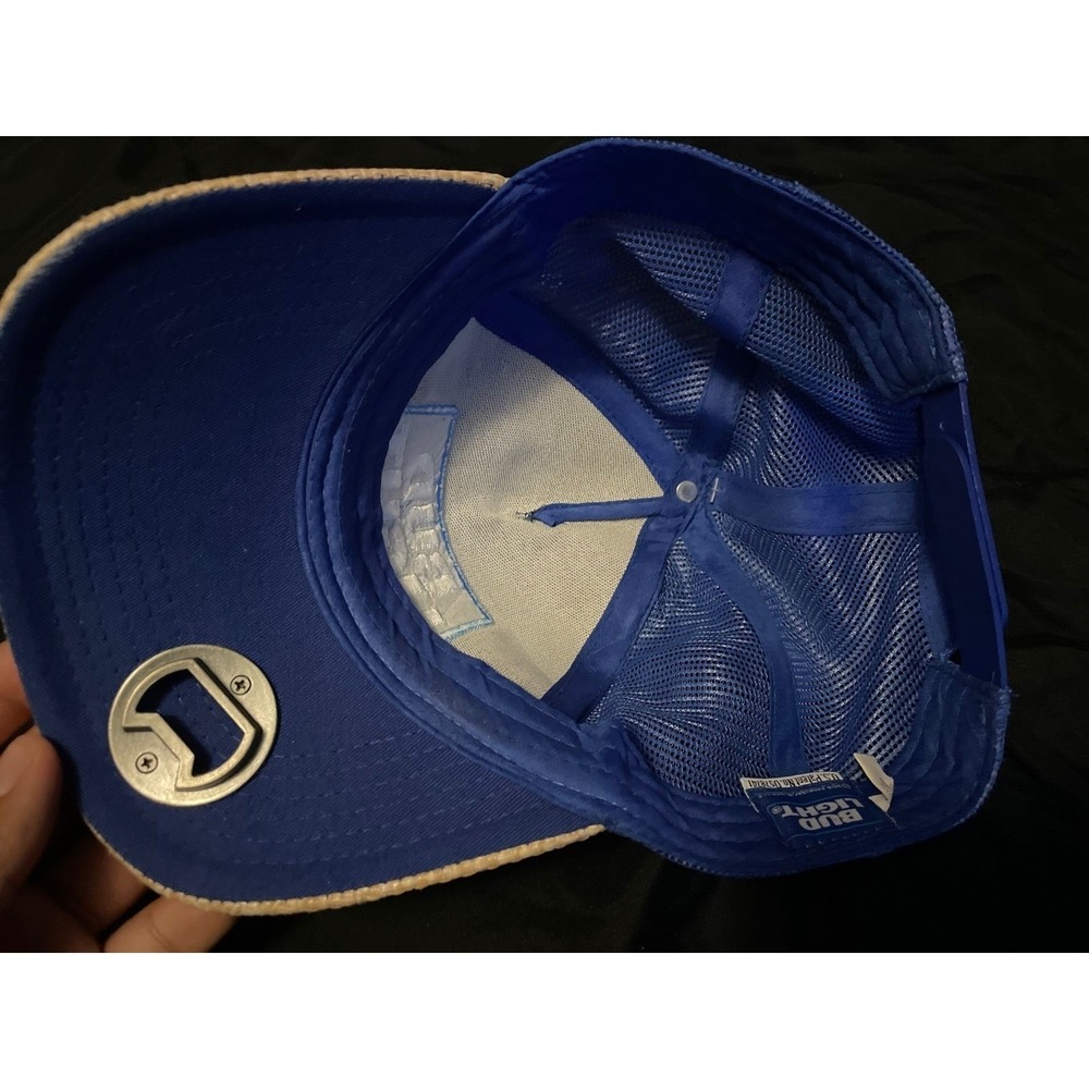 Bud Light Paper Straw Adjustable Baseball Cap - Picture 4 of 6